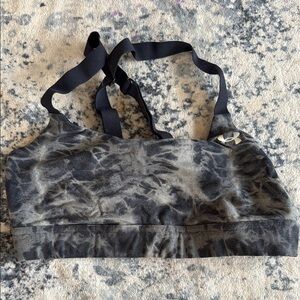 Under Armour Black and Gray Sports Bra